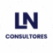 LN Consultores Logo circular blanco